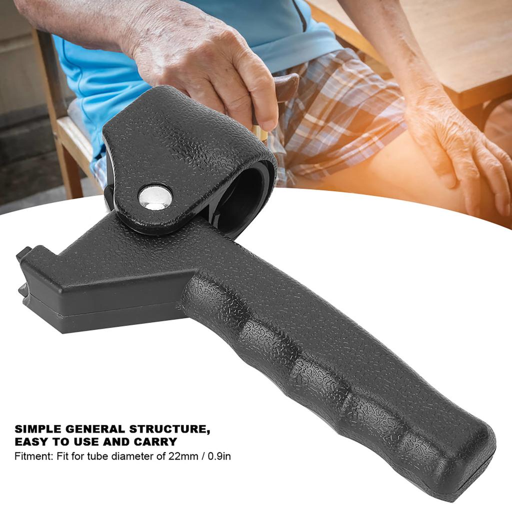 Old Man Walking Cane Handle Walking Stick Auxiliary Handle for 22mm Tube Diameter