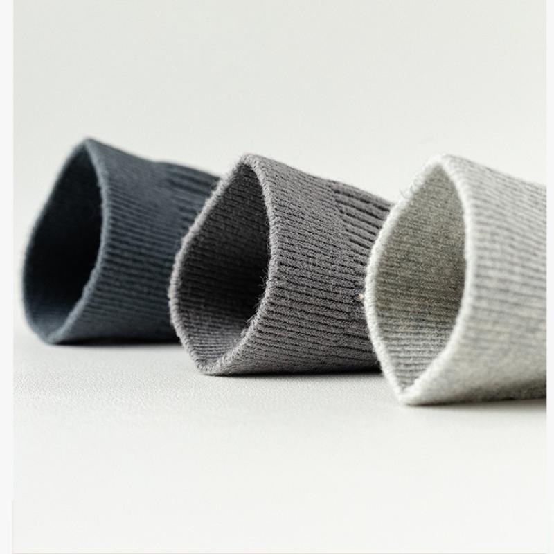 5Pairs Cotton Snow Socks Autumn Winter Middle Tube Thick Vertical Straight Board Plush Warmth Floor Sock