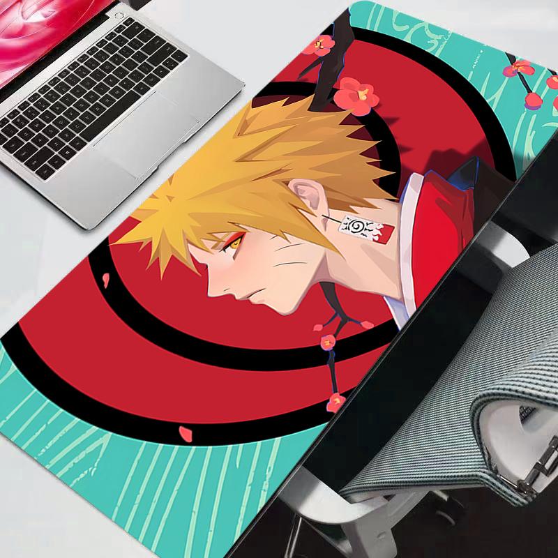 Mouse Pad Naruto Large PC Computer Gamer Kawaii Gaming Accessories Mousepad Keyboard Desk Mat Carpet Table Durable