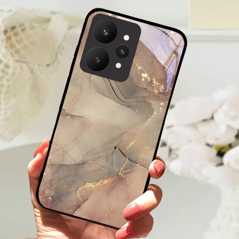 Shockproof Case For Realme 15 5G Phone Cover RMX5106 RMX5105 Tempered Glass Cases For Realme15 Fundas Luxury Protective Shell