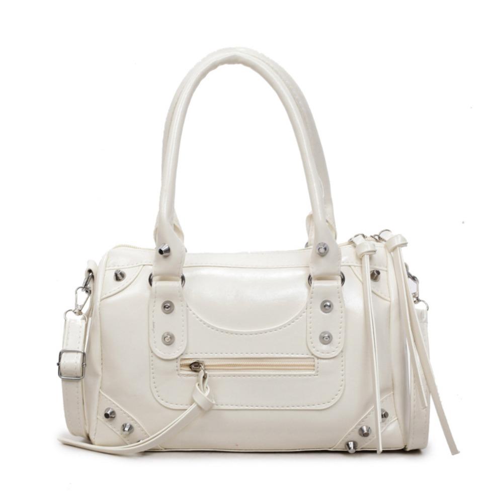 Punk Retro Underarm Bag Vintage Pillow Handbag Fashion Boston Bag  Travel