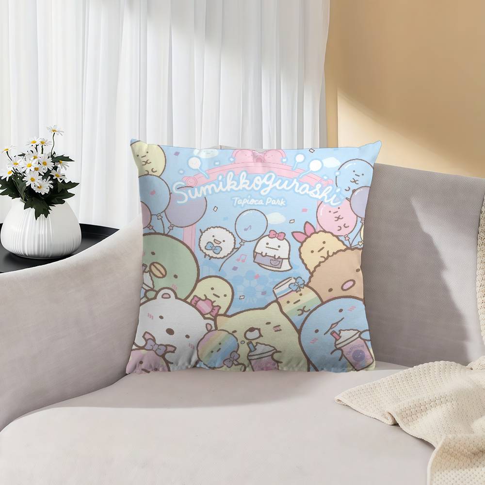 Anime Japan Sumikkogurashi Pillow Cushion Cover Pillowcase Living Room Sofa Home Decor