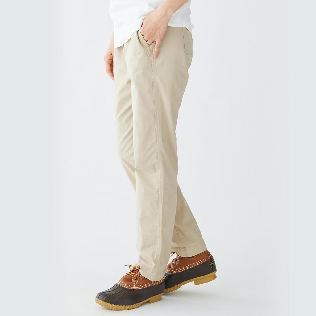 LL Bean Stretch Ripstop Pants Japan Fit L Carbon Navy Blue 1000037979 Women's Pull-On