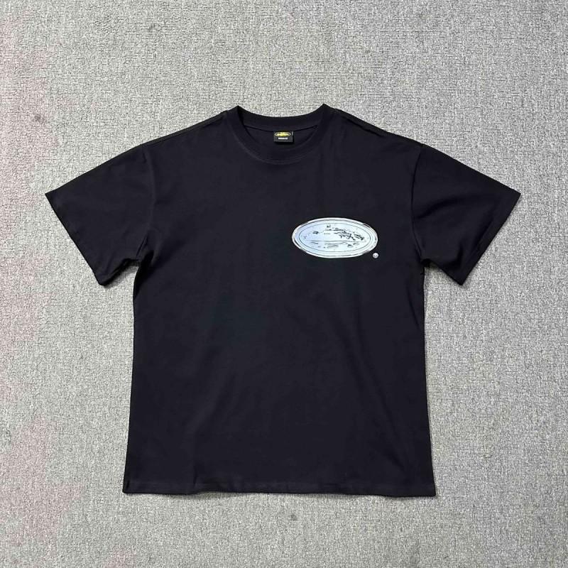 Unisex Übergroßes Baumwoll-Grafik-T-Shirt Lockerer Schnitt Rundhalsausschnitt Kurzarm T-Shirt Herren Damen Freizeit
