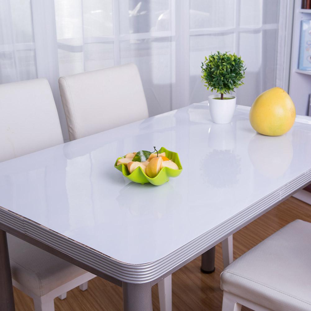 PVC Transparency Waterproof Heat Insulated Pad Kitchen Dinning Table Mat Cloth (90*160cm)