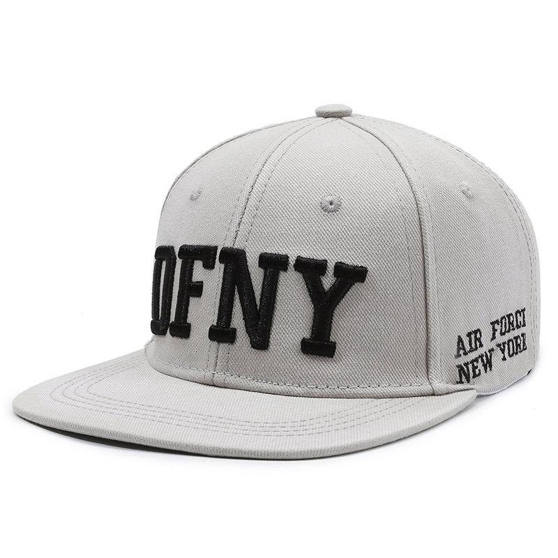 Boné bordado de hip hop com letras, masculino e feminino, chapéu plano para atividades ao ar livre, boné de beisebol, chapéu snapback, viseira de sol, chapéu de pesca, boné de pico