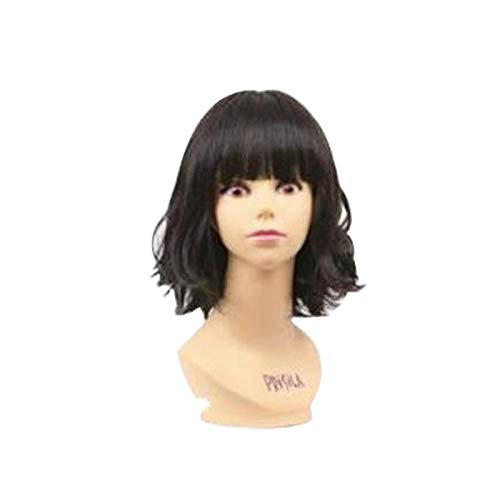 All-wig Lollipop Wave Bob Heat-resistant Chocolate Black