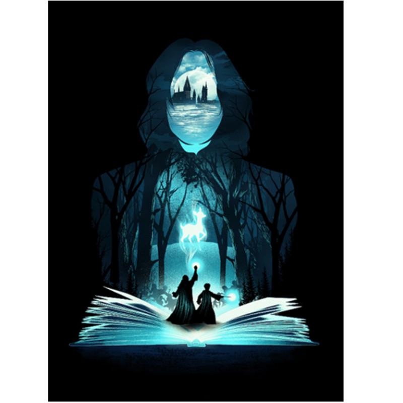 

Полный 5D Diy Алмазная картина Ночной лес Алмазная вышивка Полный набор аниме Наборы для вышивки крестом Домашний декор Подарок ручной работы