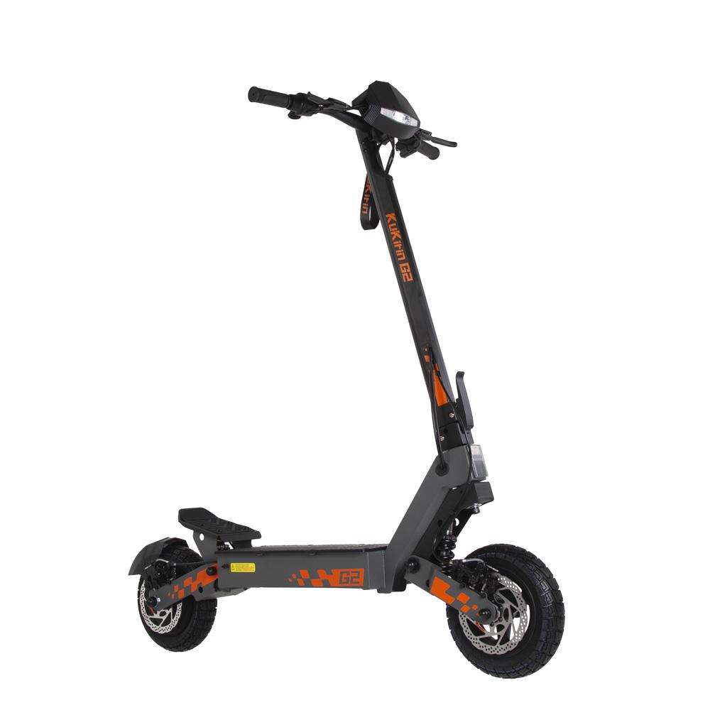Kukirin G2 800W Elektroroller für Erwachsene, 10-Zoll-Vakuumreifen, 48 V 15,6 Ah, 45 km/h Höchstgeschwindigkeit, faltbares Design, Doppelfederung, IPX4, LED-Anzeige