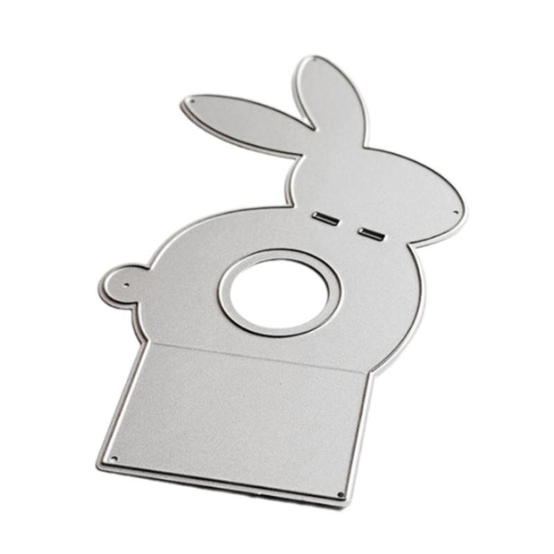 Easters Rabbits Metal Cutting Dies Templates Molds Embossing Stencils Die Cuts for Scrapbooking Cards Making Decorations