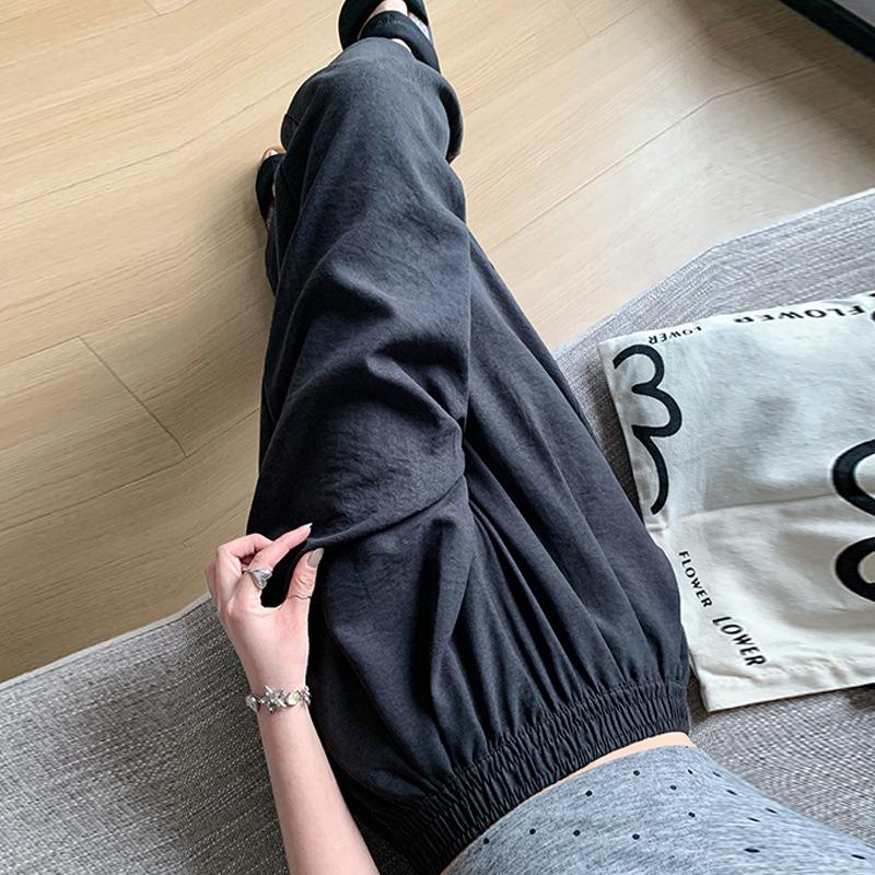 Milk Fu Yamamoto Pants Women's Summer Thin High Waist Lazy Quick Drying Casual Wide Leg Harlan Grandma Pants