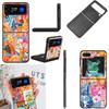 Meereslandschaft Wein Zitrone Handyhülle Für Samsung Z Flip 7 6 5G Galaxy Z Flip4 Z Flip5 Z Flip3 Hülle Schwarze Harte PC Hülle Schutz