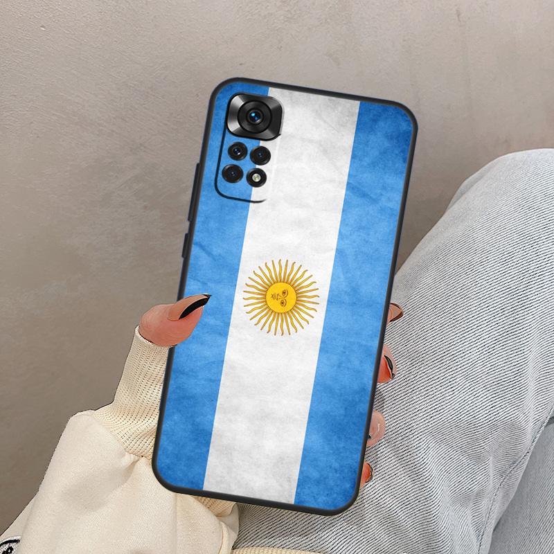 Argentina Flag For Xiaomi Redmi Note 13 10 12 11 14 Pro 11S 12S Case Cover For Redmi 15 13C 12C 14C 10C 15C