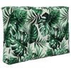 Outdoor Sofa Cushion Set 2 pcs Leaf Pattern Polyester