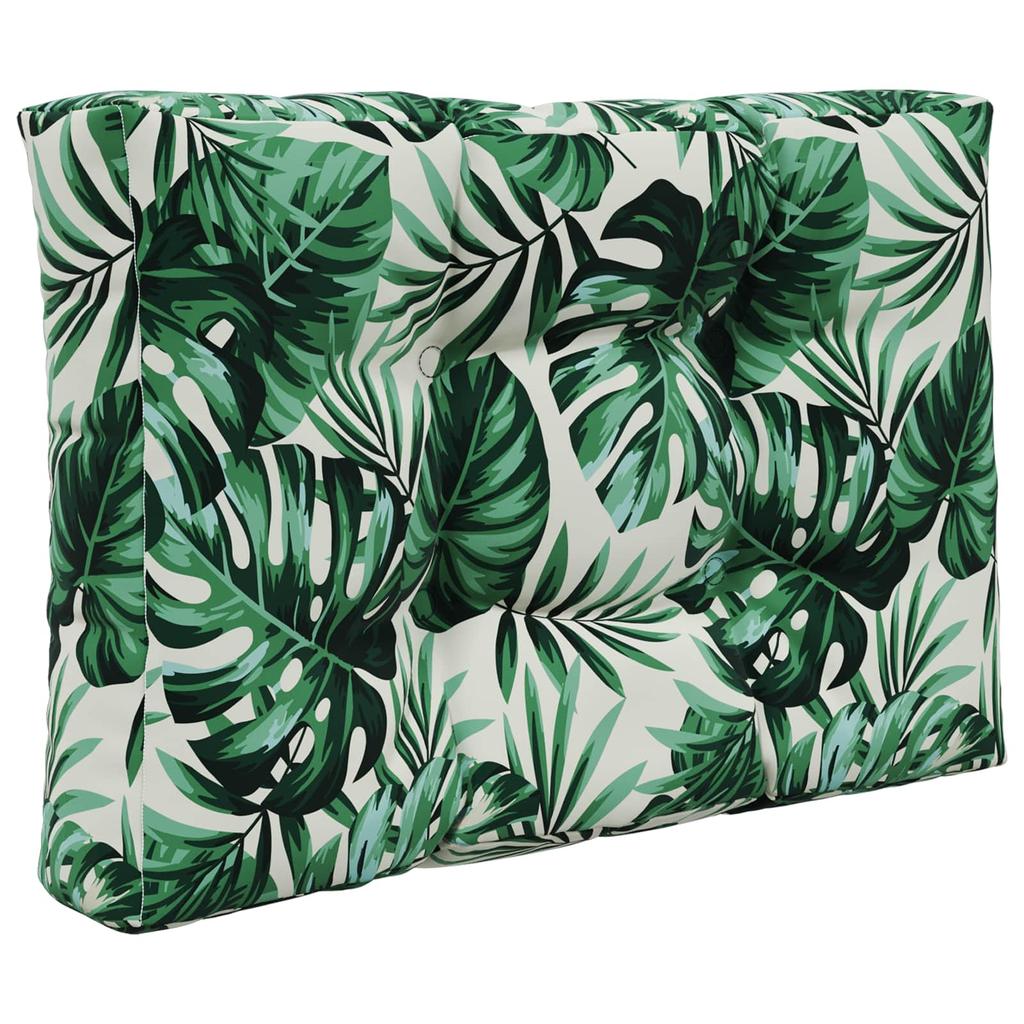 Outdoor Sofa Cushion Set 2 pcs Leaf Pattern Polyester