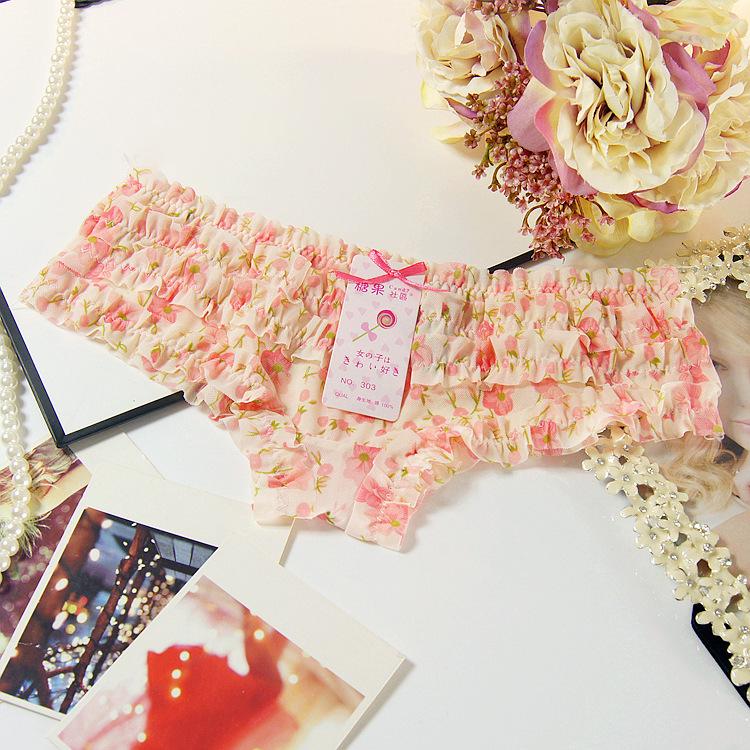 Culottes basses en dentelle résille élégantes: Lingerie pour femmes confortable, imprimée et transparente