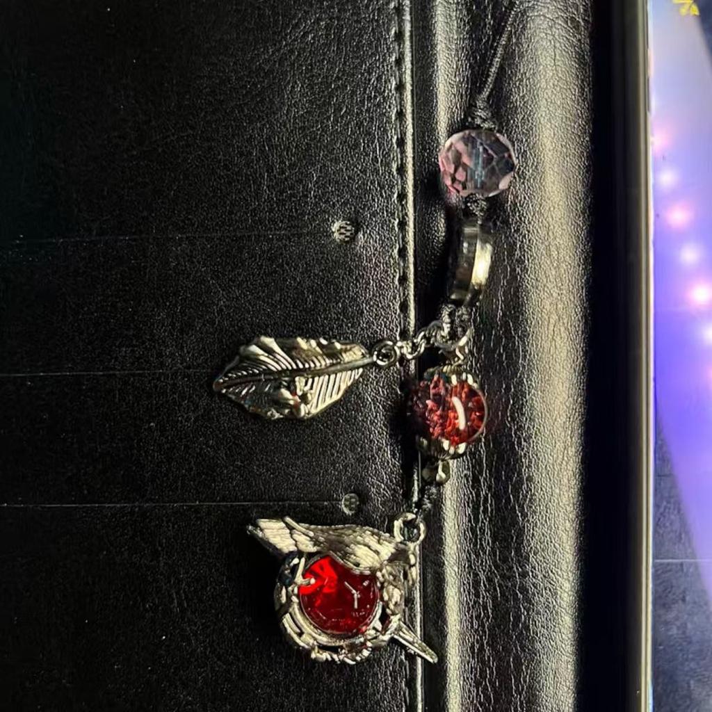 Unique Raven Phone Charm Keychain Versatile Crow Mobile Accessory Hanging Pendant For Unique And Creative Outfits