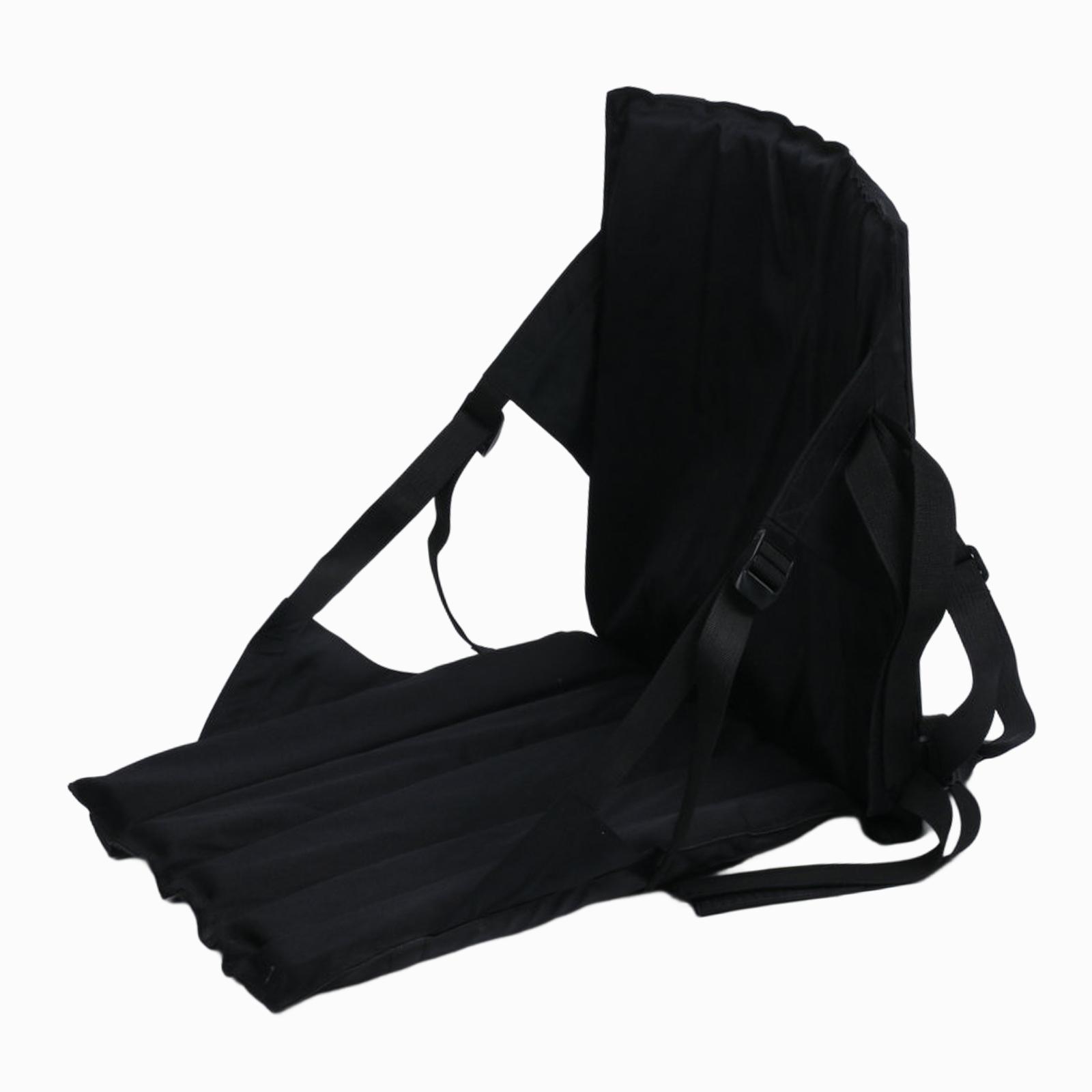 Kayak Seat Universal Portable Folded Seat Cushion for Rafting Boat Canoeing чёрный