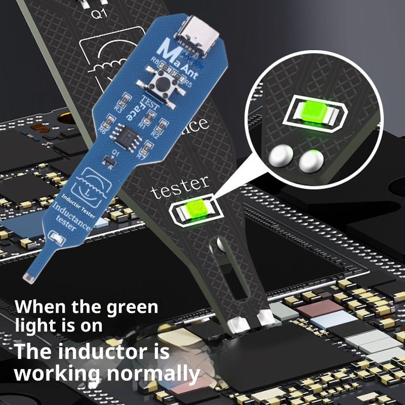1PC Inductance Tester Motherboard Coil Tester Inductor Detector Repair Tool Electromagnetic Induction Quick Fault Check For PC