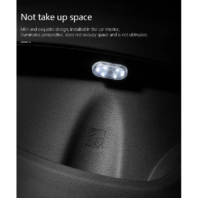 SEAMETAL Mini Car Touch Light for Floor Trunk Hood Ceiling USB Rechargeable Magnetic Ambient Lamp Auto Interior Reading Light