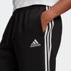 adidas Essentials Fleece Open Hem 3-Stripes Pants Black Men Streetwear GK9267