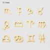 CARLIDANA Gold Plated Stainless Steel 26 Letter Charms Set Heart Bubble Initial A-Z Alphabet Letter Pendants for DIY Jewelry