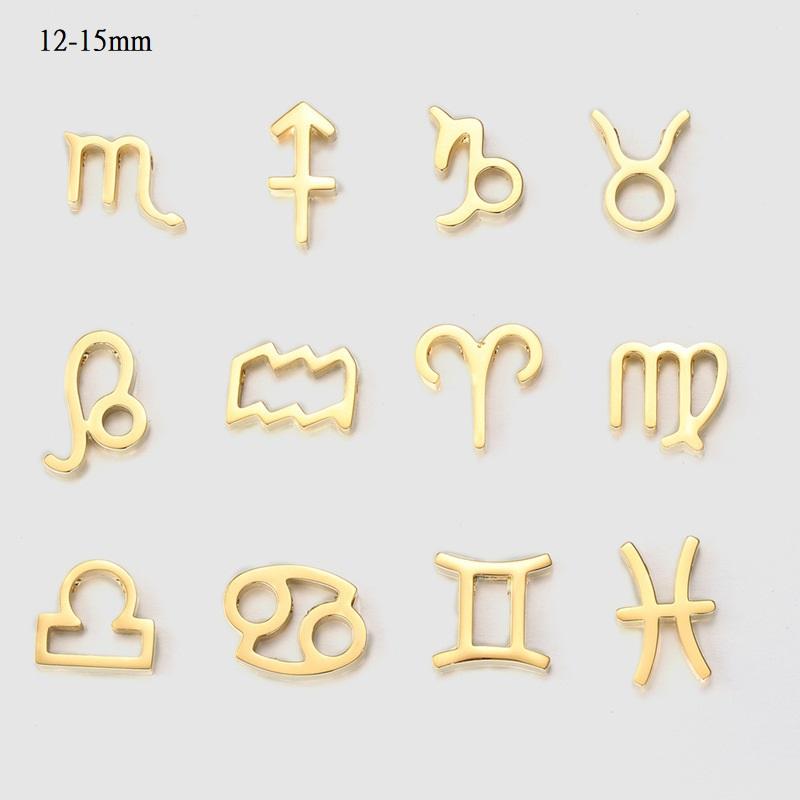 CARLIDANA Gold Plated Stainless Steel 26 Letter Charms Set Heart Bubble Initial A-Z Alphabet Letter Pendants for DIY Jewelry