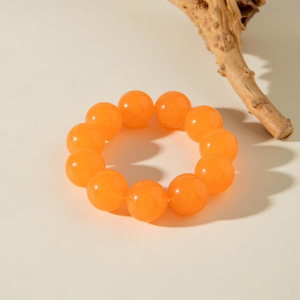 Summer New Jelly Transparent Acrylic Bead Hand String Women's Accessories Small Fresh Seaside Vacation Color Dopamine Style