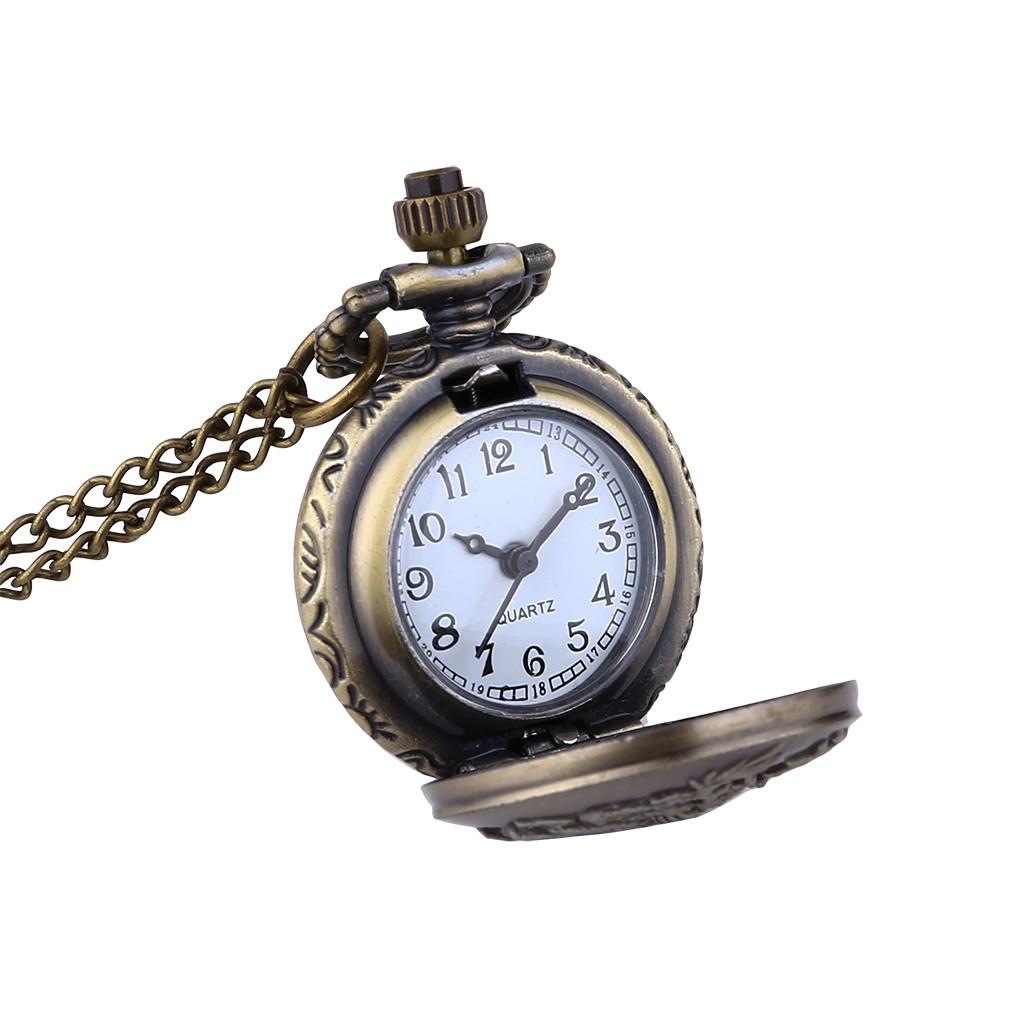 Men and Women Couple Pocket Watch Retro Quartz Hanging Table Commemorative Table