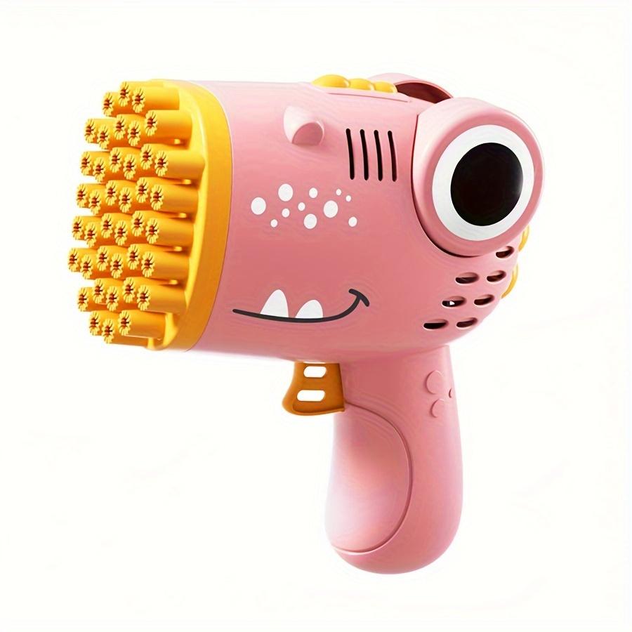 

1 шт. Волшебный пузырьковый бластер: Электрическая и портативная насадка с 40 отверстиями — идеальное развлечение для вечеринок и на свежем воздухе, идеальный детский подарок на день рождения/Рождество, 150 г розовый