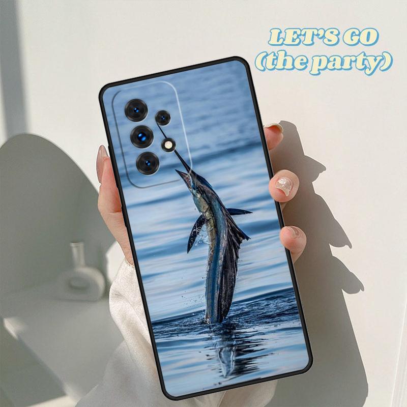 Fish Fishing Phone Case For Samsung Galaxy A42 A31 A40 A51 A71 A32 A80 A91 A52 A72 A73 A20e A21S A50 A70 A11 A12 Cover