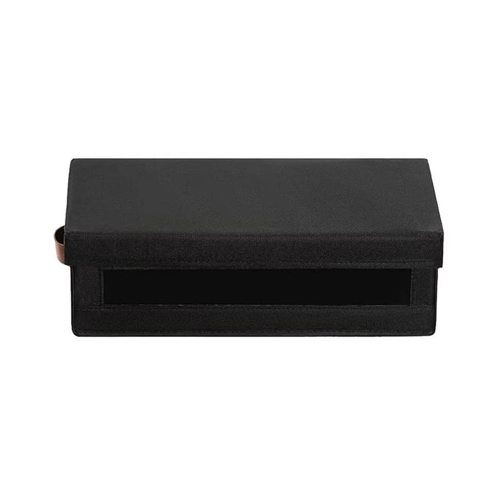 Non-woven Fabric Visible Window CD Storage Box Dust-proof CD Box DVD Storage Box Media Storage чёрный