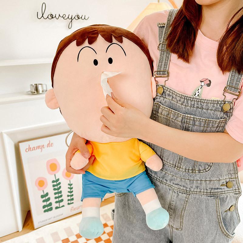 Creative Dumb Paper Box Plush Toy Doll Spoof Doll Gift for Girlfriend