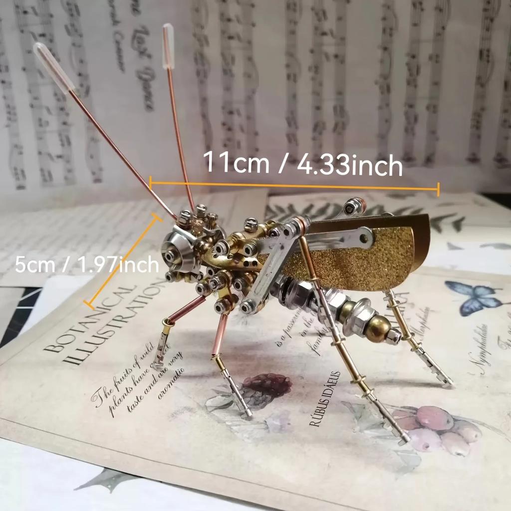 Metall Øyenstikker Puslespill Modellsett - Steampunk Mekanisk Insekt DIY Montering Leke, Metall Puslespill Gave til Gutter