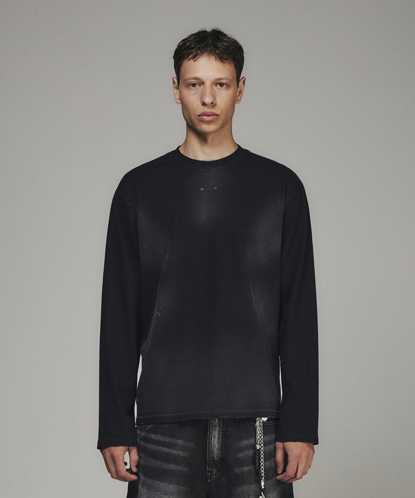 BLR Rain Destroyed Gradation Bleached Long Sleeve