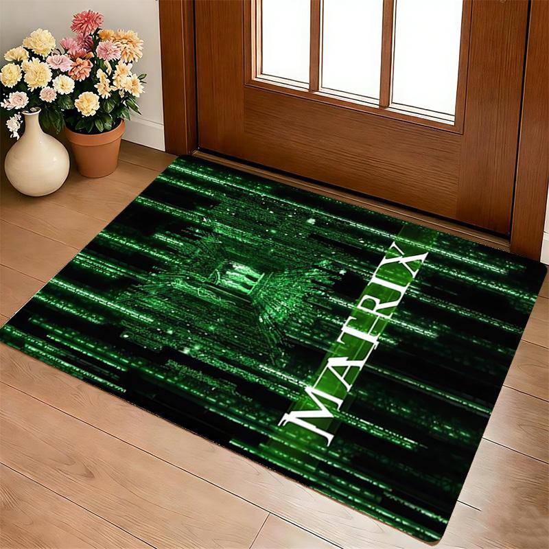 Matrix Code Living Room Nonslip Area Rug Soft Carpet For Bedroom Game Playroom Sofa Office Home Decor Doormat Christmas Gift C9302188