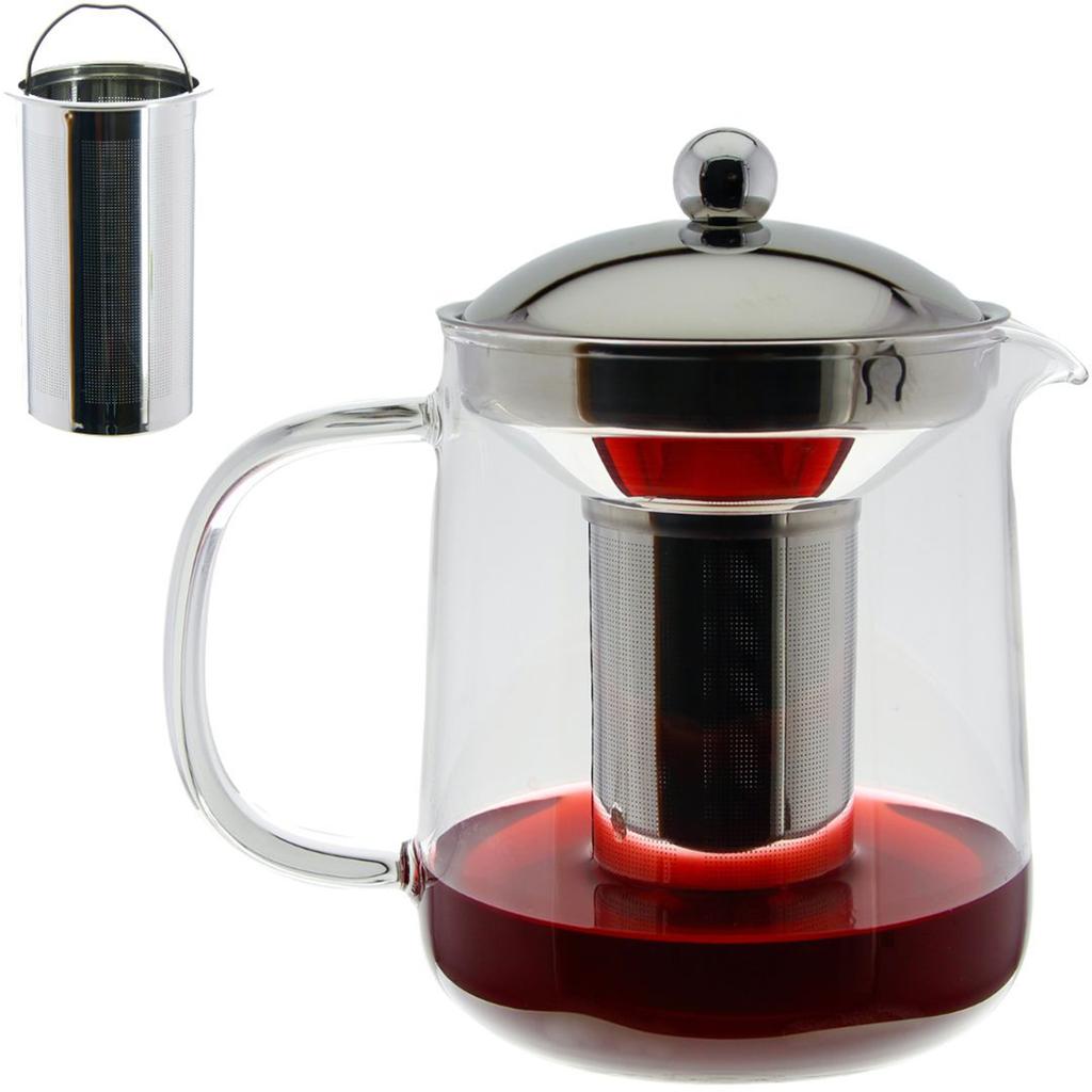 GLASS JUG FOR COFFEE AND TEA 1.2 L