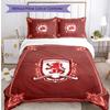 Middlesbrough FC Printed 3PCS Bedding Set Breathable Duvet Cover with Pillowcases Decorative Bed Linen for Bedroom Home