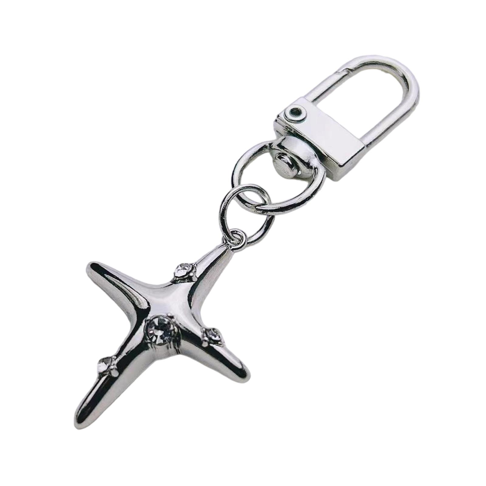 

Элегантный брелок «Луна и звезда» ручной работы из сплава, подарок дружбы, брелок, шикарное украшение для сумки для модных личностей L