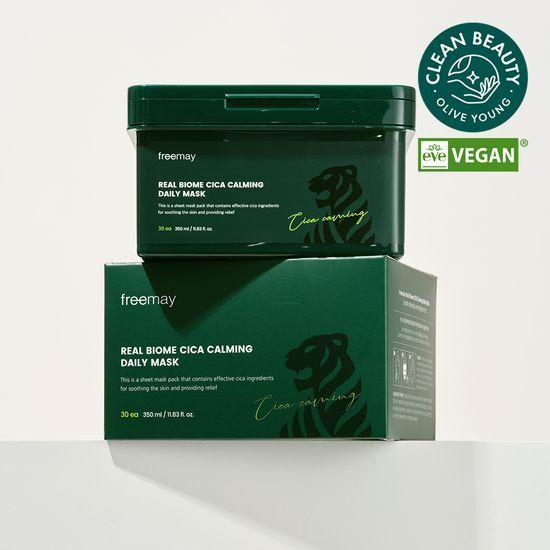 Madagascar Centella asiatica/Moisture Soothing Freemay Real Biome Cica Calming Daily Mask 30 sheets