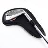 Golf Iron Magnetic Wedge Club Headcover Synthetic Numbered Red and Black Synthetic Covers, Covers, Set, Leather, Black/White (10pcs (4-9, P, A, S, X),