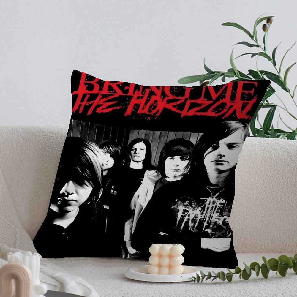 B-Bring Me The H-Horizon Pillow Cover For Bedroom Room And Living Room Sofa Decorative Cushion Cover
