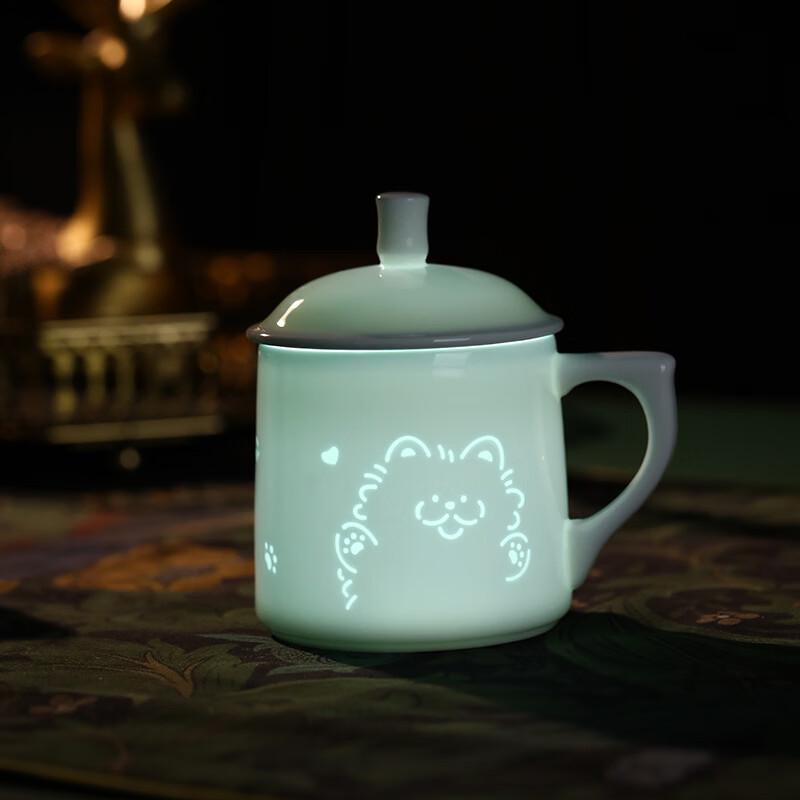 

Керамическая кружка для кофе Linglong с крышкой