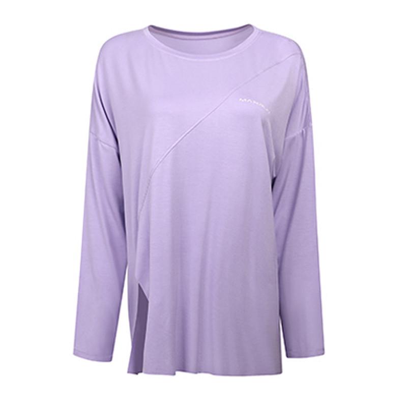 Rychleschnoucí dámské aktivní oblečení: Jógová trička, Sportovní trička s rozparkem, Volné běžecké halenky, Fitness dlouhé rukávy plus size