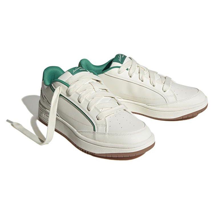 Adidas Neo W Card Tennis Style Slip Resistant Durable Low Top Sneakers Unisex Sneakers White Green ID4951