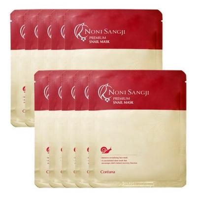 Coreana Noni Sangji Premium Schneckenmasken-Packung 21 ml*10 Stück/20 Stück
