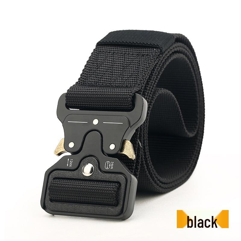 4.5cm Men's Nylon Tactical Belt for Outdoor Sports and Military Training, Customizable Logo