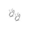 Four-Pointed Star Cross Ear Clips: Elegant, No-Pierce Earrings with Niche Design