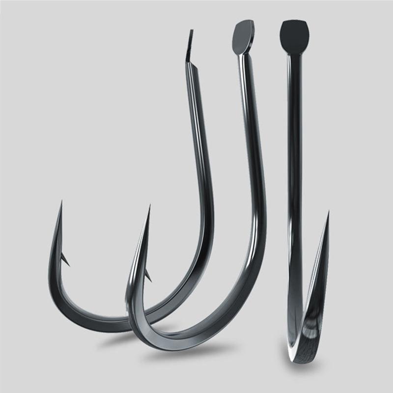 50PCS Small Fishing Hooks Freshwater Carbon Stainless Steel Size 1 - 13 Barbed Carp Hooks Fishing