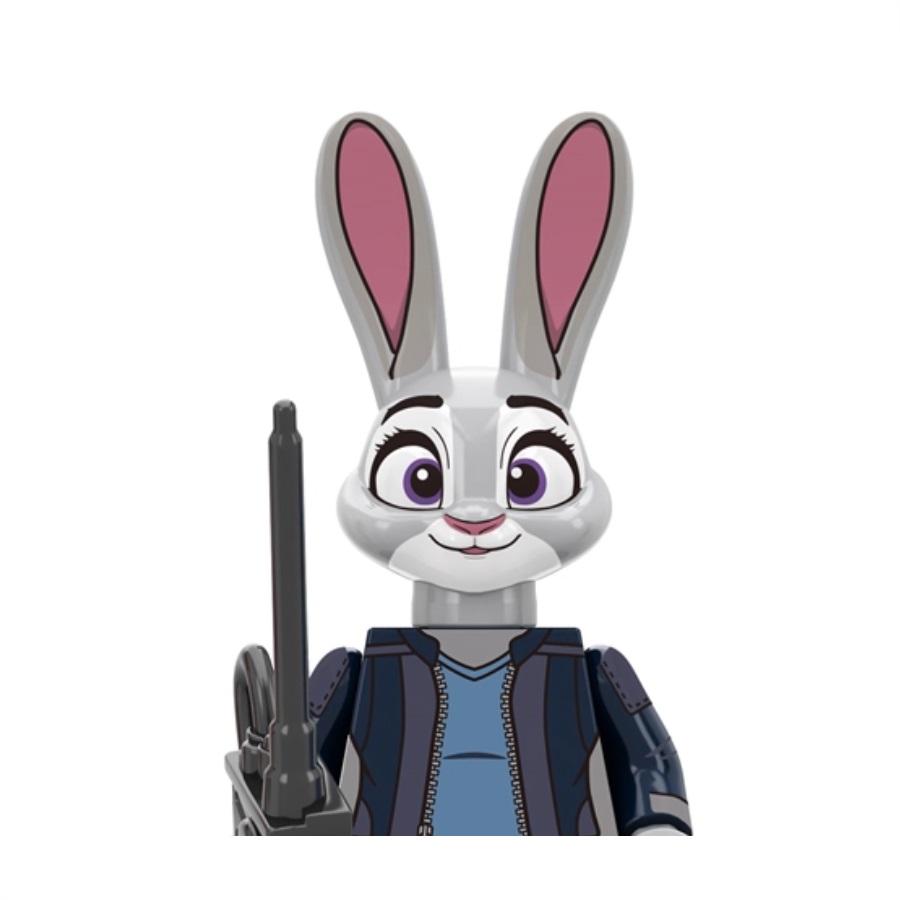 New Zootopia Set Nick Wilde Judy Hopps Building Block The Zoo fox rabbit bear sloth cattle lion Mini Action Figure Toys